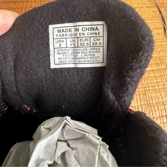 NIB Polo Ralph Lauren Little Girl's Barnes Winter Snow Boots Size 2 - Picture 7 of 9